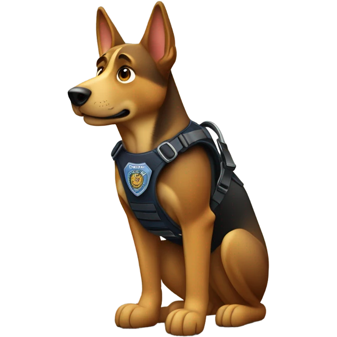 Police dog emoji