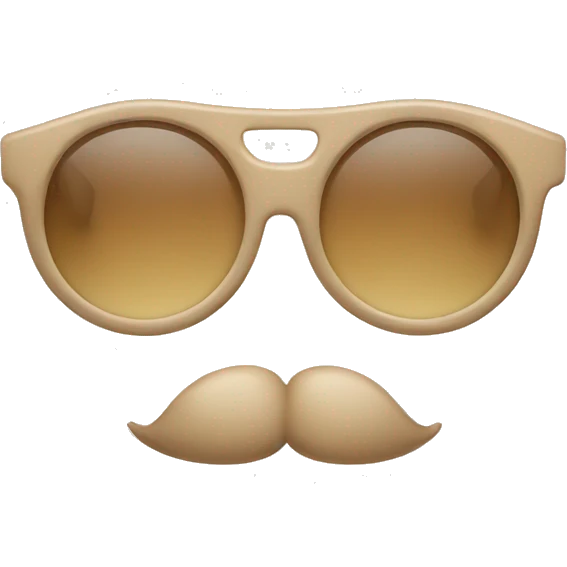 beige glasses emoji