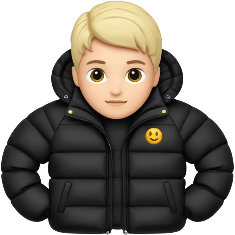 black puffer emoji