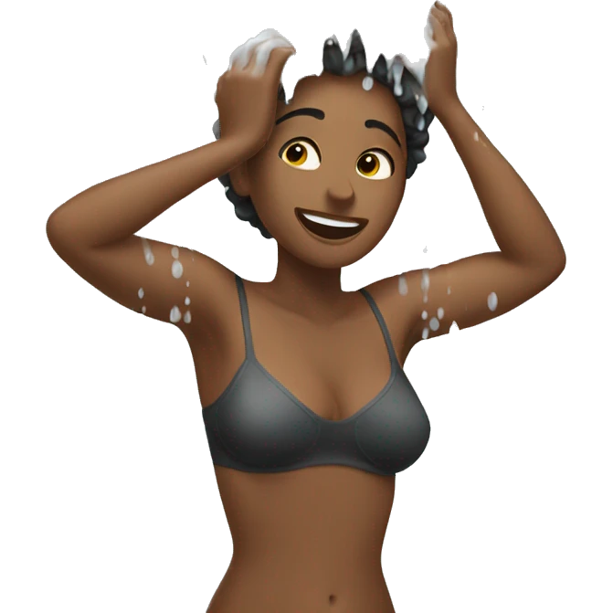 Woman showering  emoji