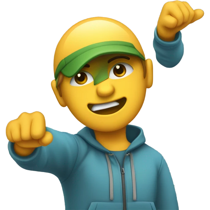 Une personne qui dab emoji