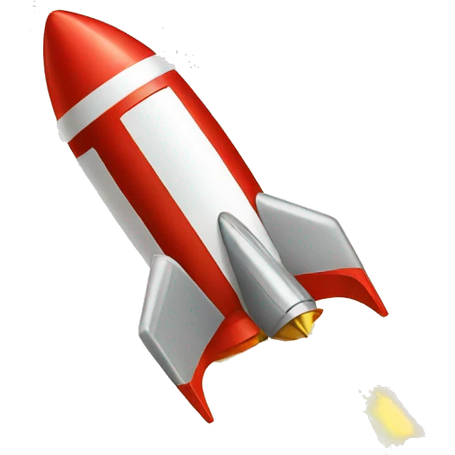 rocket brimming gold coins emoji