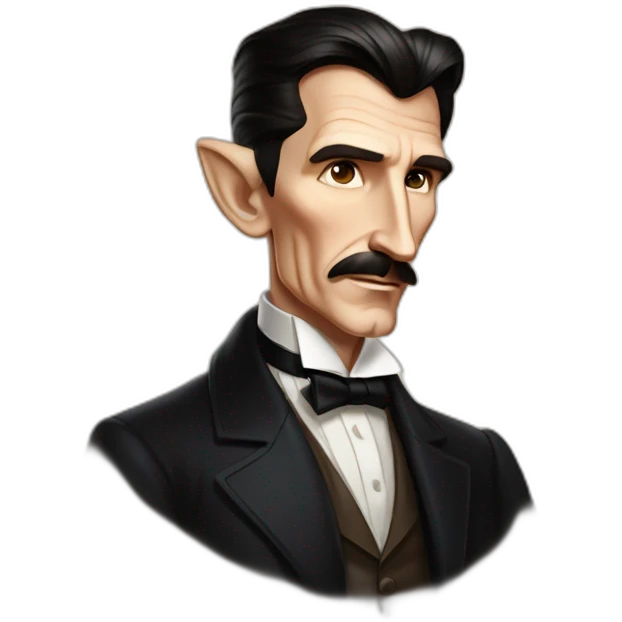 Nikola Tesla Disney art styles emoji