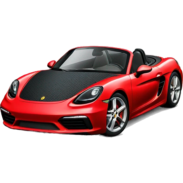 red 718 boxster emoji