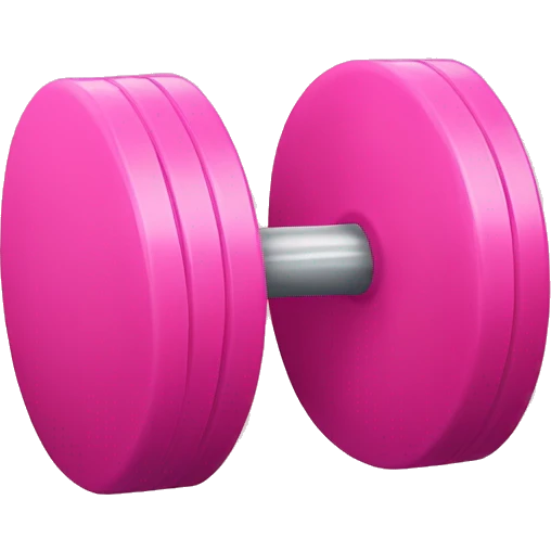 Pink weights  emoji