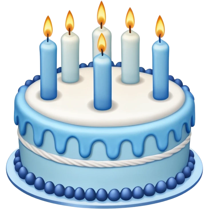 blue birthday emoji