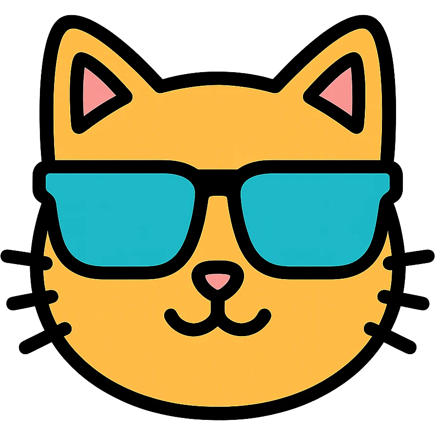 cat wearing sunglasses emoji