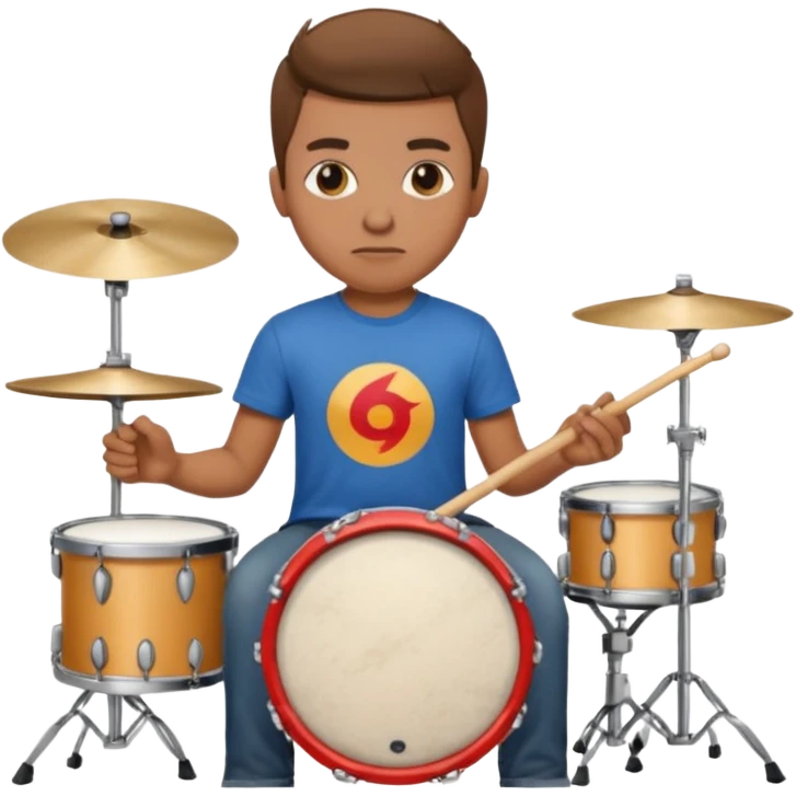 drummer at drum kit emoji