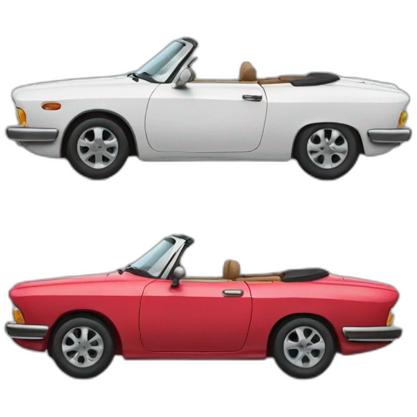 car cabriolet emoji