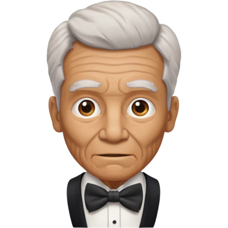 prehistoric man elderly with bowtie emoji
