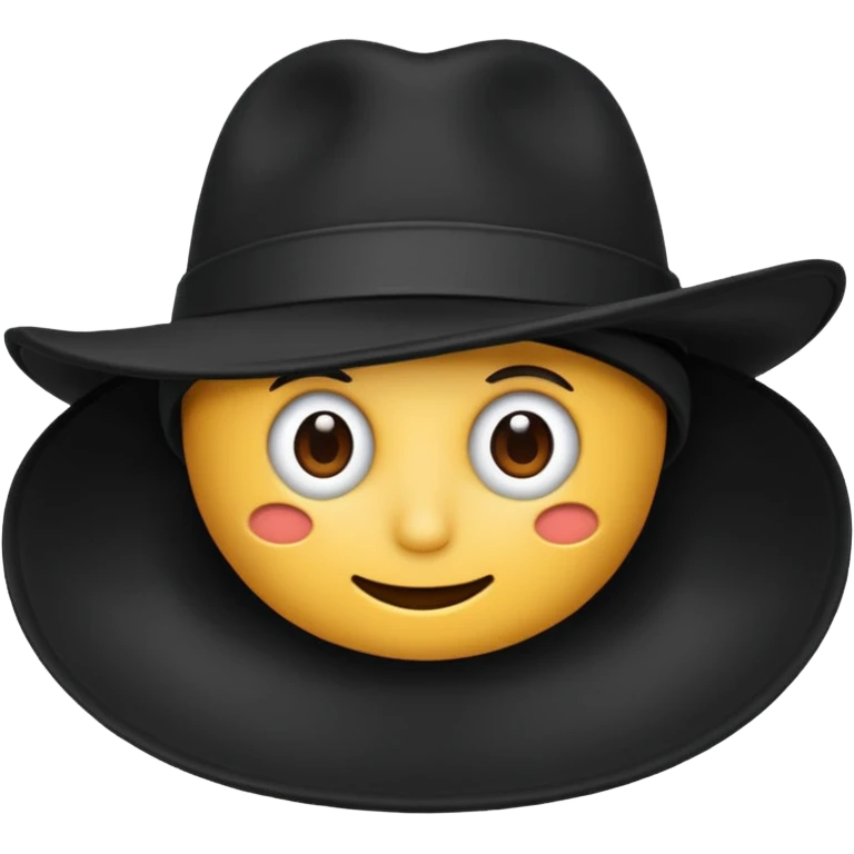 black hat emoji