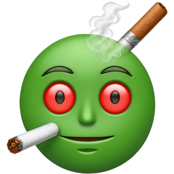 Emoji smoking a blunt  emoji