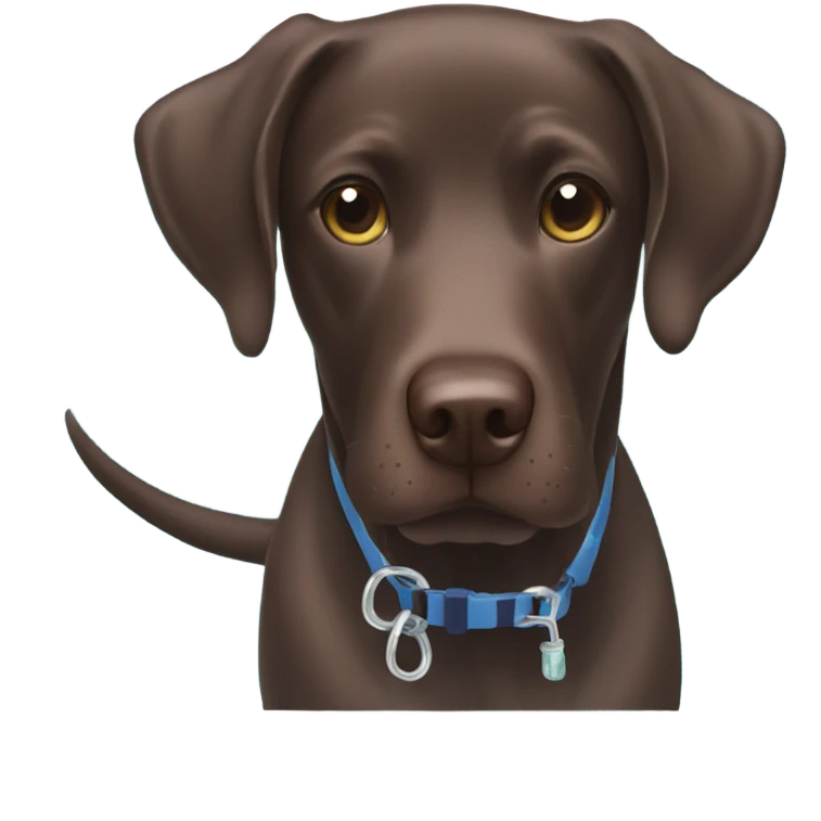  Chocolate lab swimming pool water  emoji