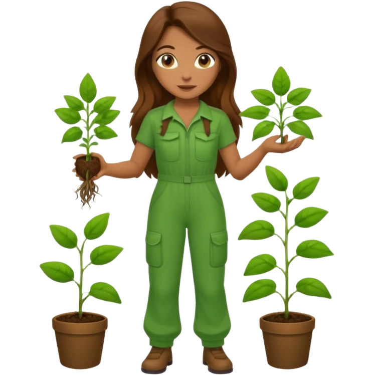 female hero for sustainability full body emoji
