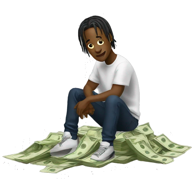 Travis Scott earning money emoji