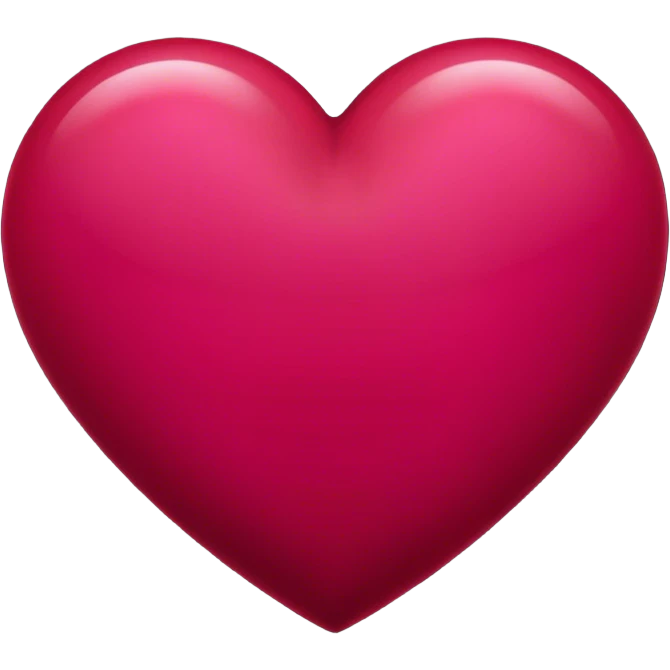Dark pinkish red heart emoji