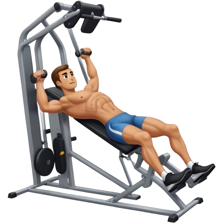 guy leg-extension machine emoji