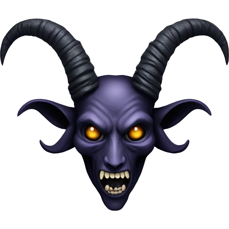 Goth Baphomet as above so below emoji