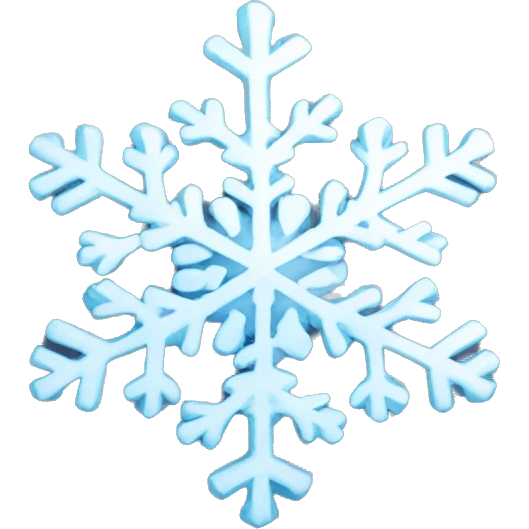 Cute snowflake emoji