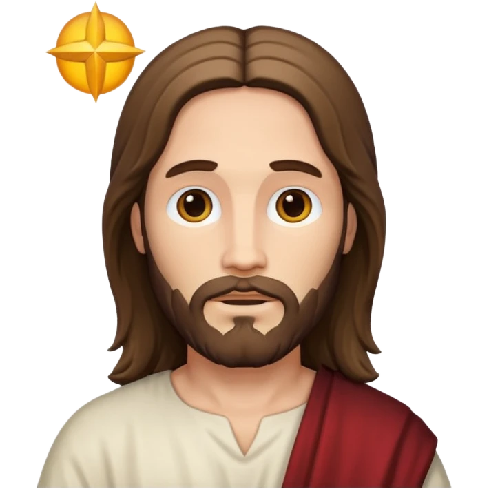 Jesus with white skin emoji