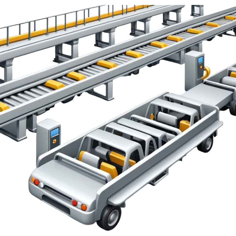 automobile plant with a conveyor emoji