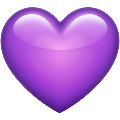 shiny purple heart emoji