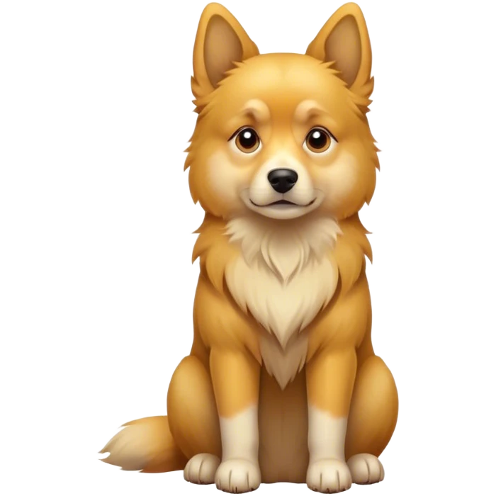 Dog sitting  emoji