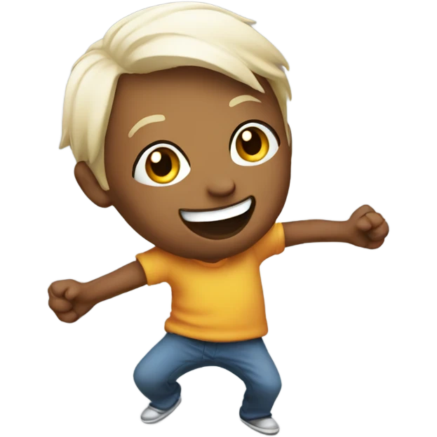 dancing happy emoji