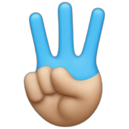 un finger who indicated the leadership emoji