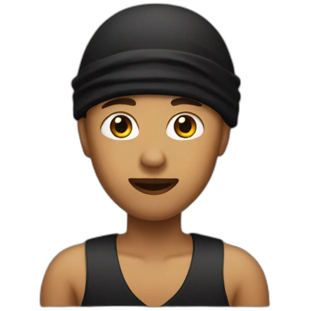 Nobody with black durag emoji