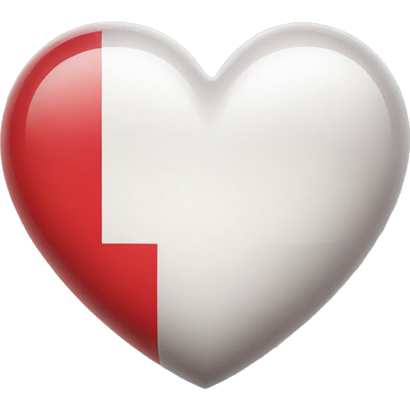 polish flag heart  emoji