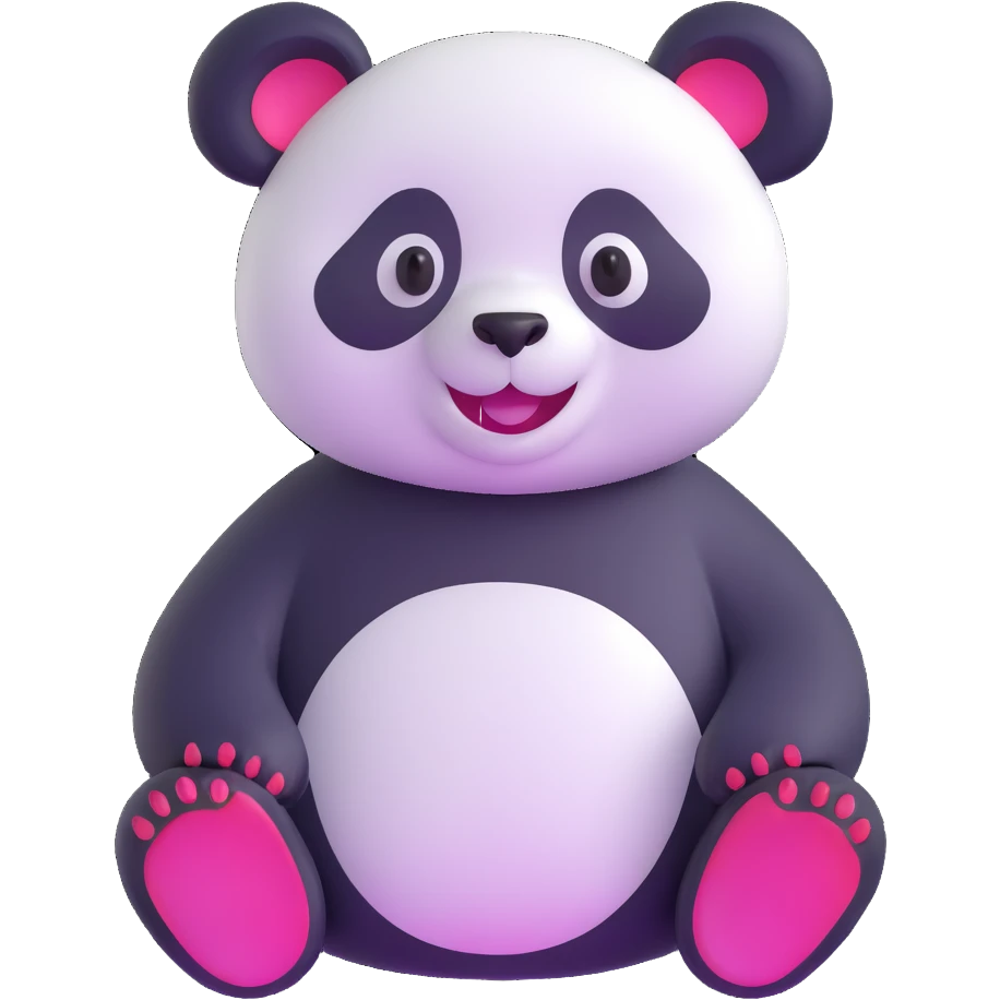 Happy panda bear emoji