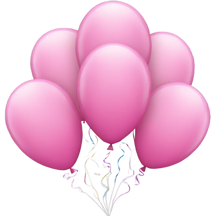 Pink birthday balloons  emoji