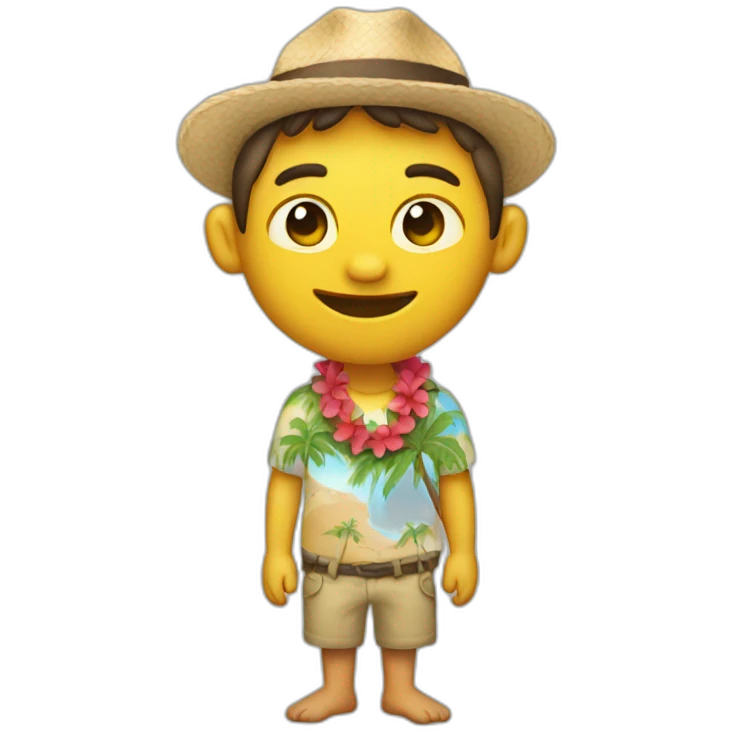 Hard ticket to Hawaii emoji