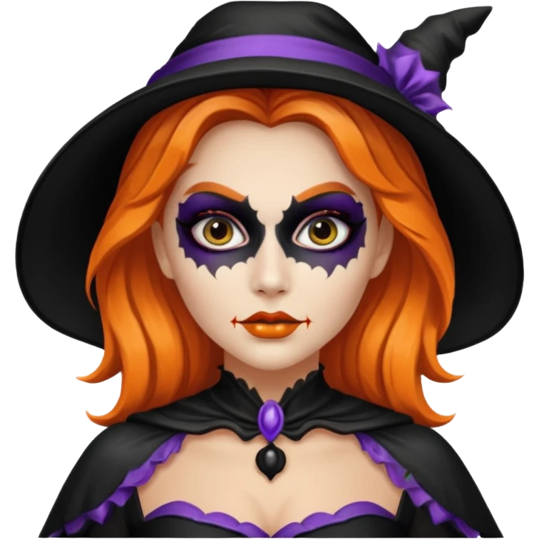 Halloween mood female emoji
