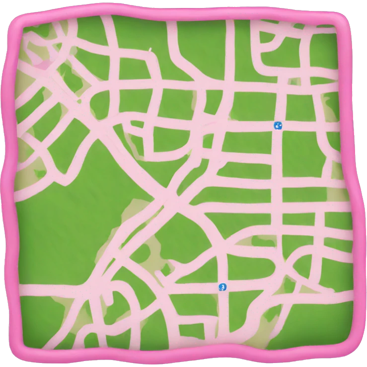 Pink map  emoji