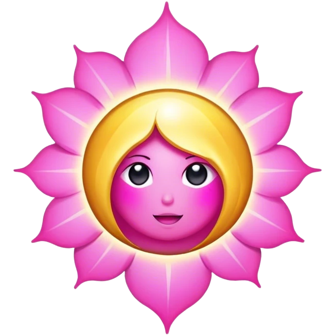 Solar aura pink gold emoji
