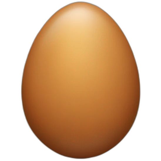 Brown egg emoji