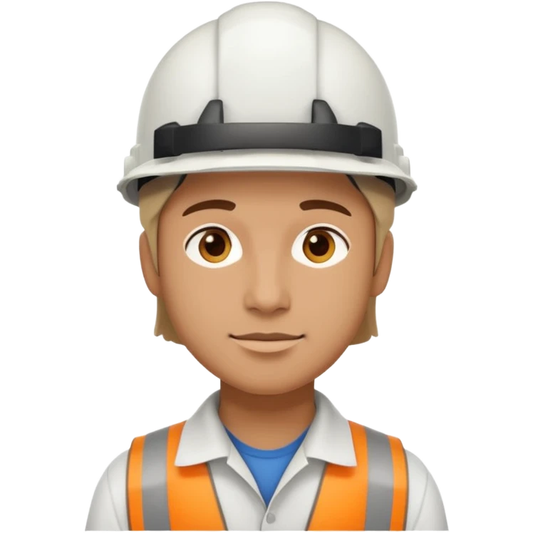 Arquitecto con casco blanco emoji
