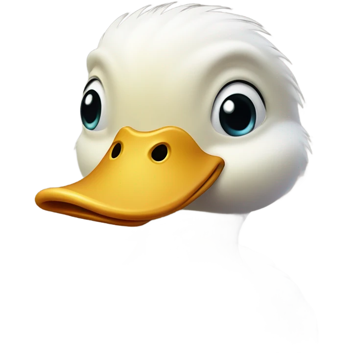 A duck in love emoji