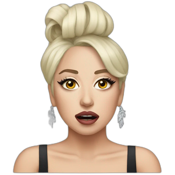lady gaga chocked emoji