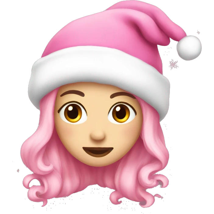Christmas aesthetic pink emoji