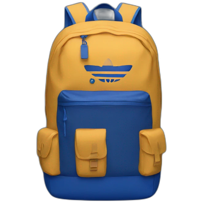 dark blue adidas backpack emoji