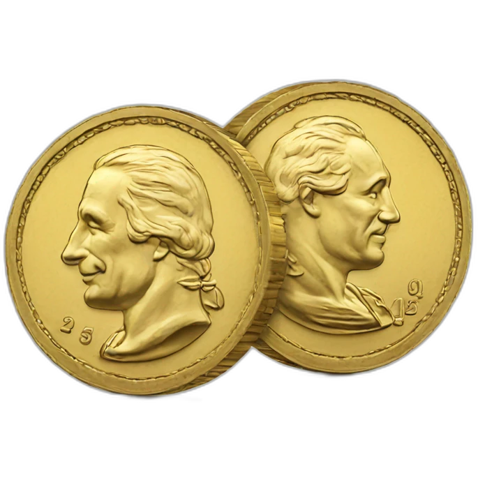 two coins cents emoji
