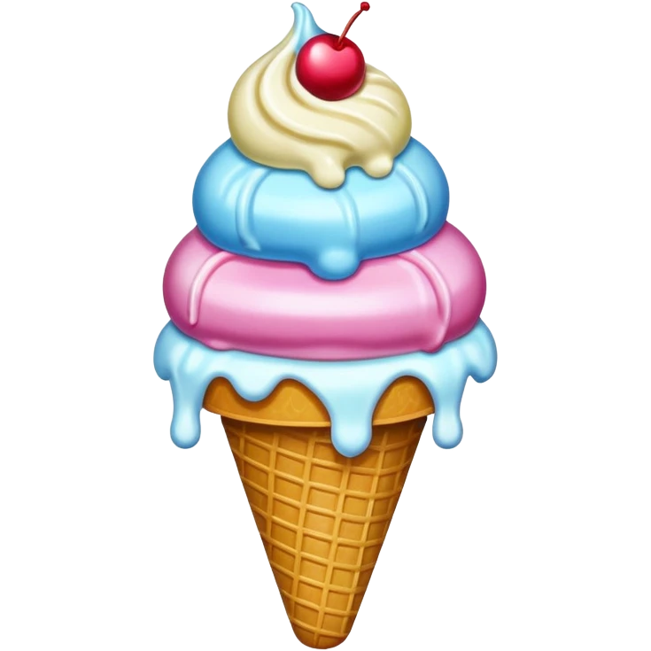 ice cream haircut emoji