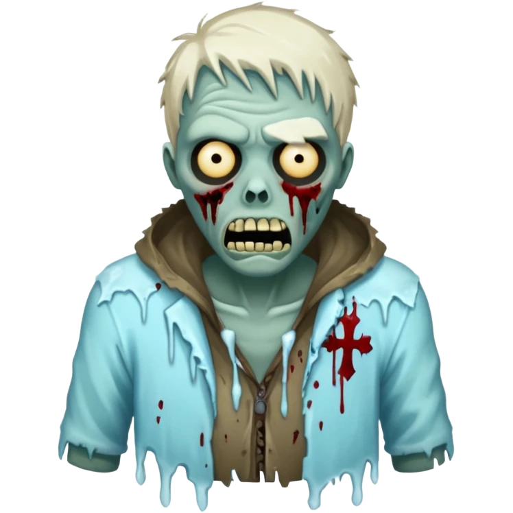 freezing zombie emoji