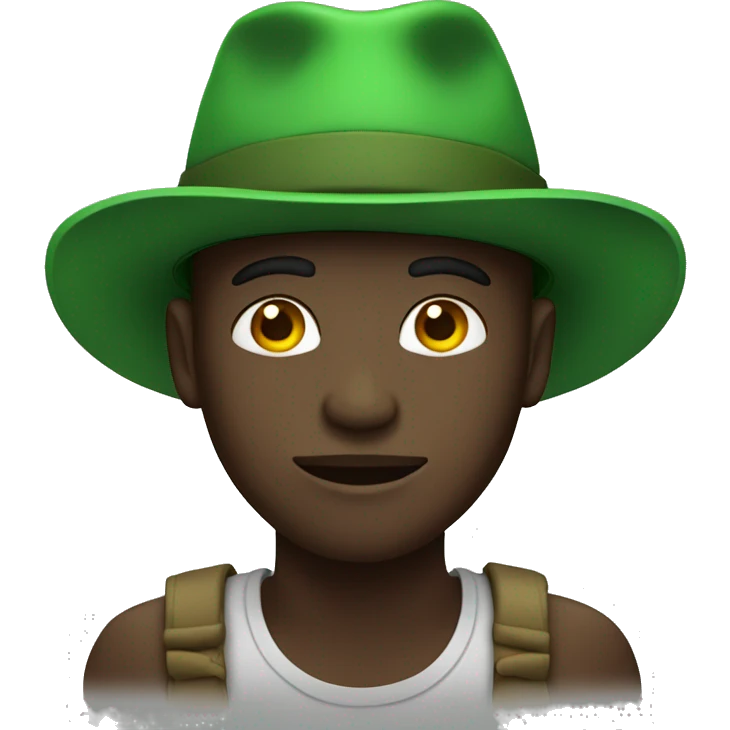 african guy with a green hat emoji