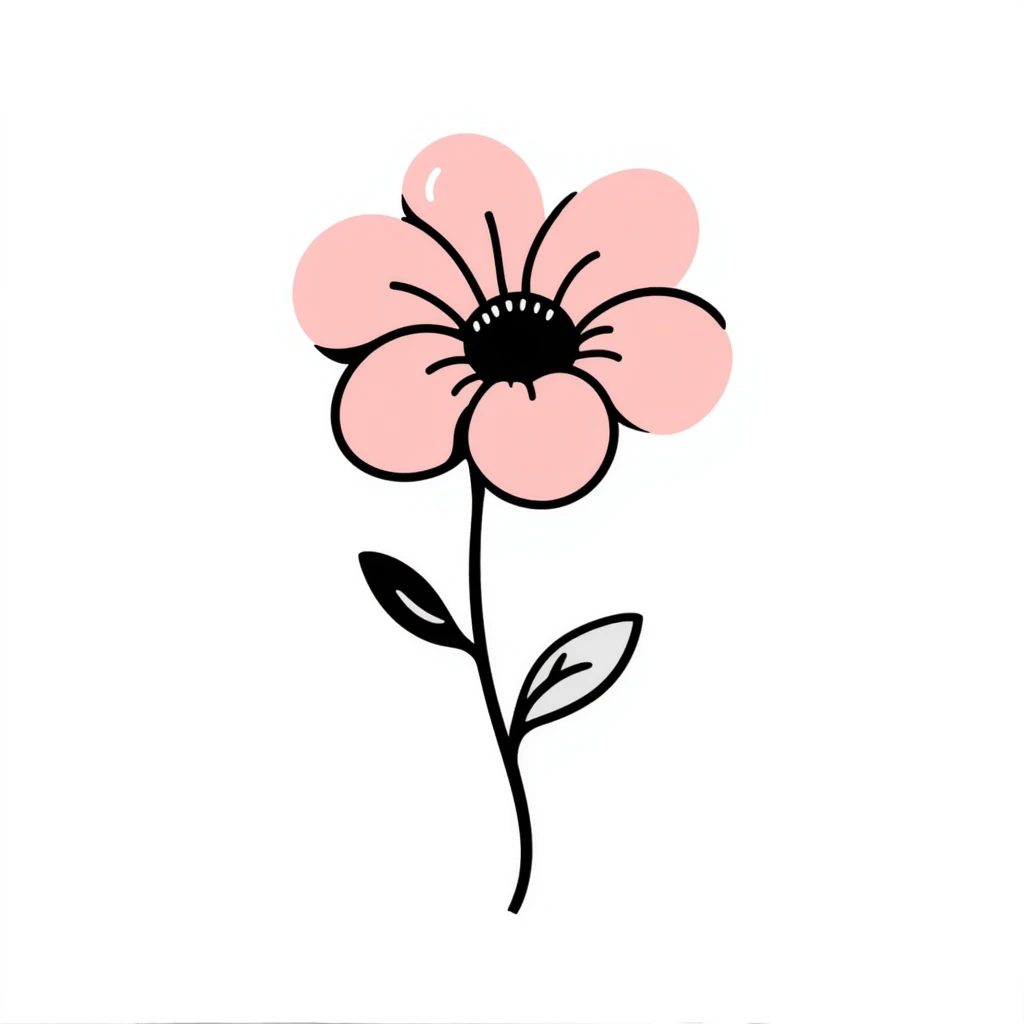 pastel pink flower emoji