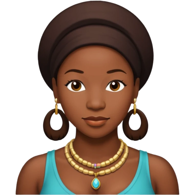 India Arie with dark brown hair emoji