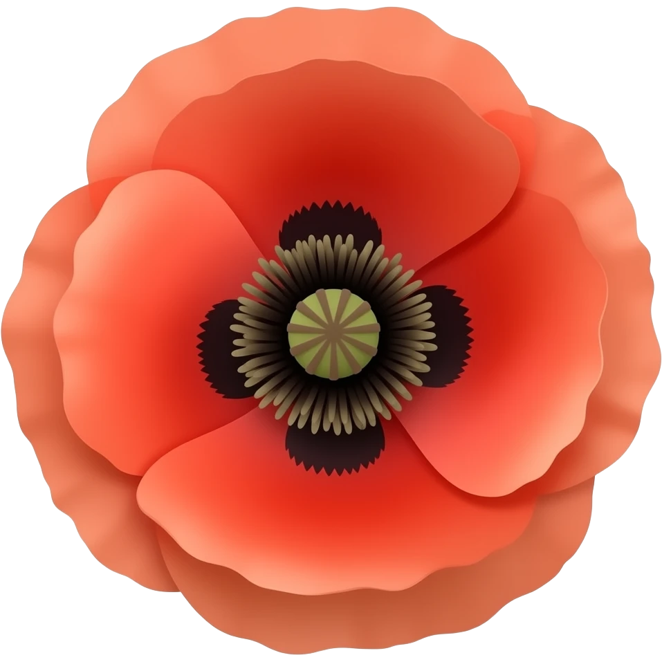 Poppy Flower emoji